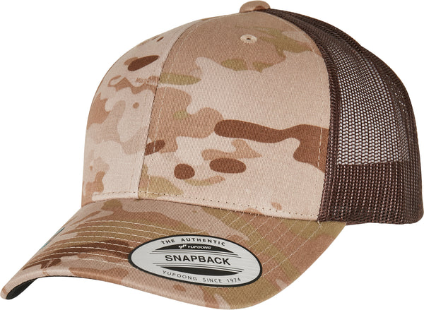 Casquette retro trucker multicam