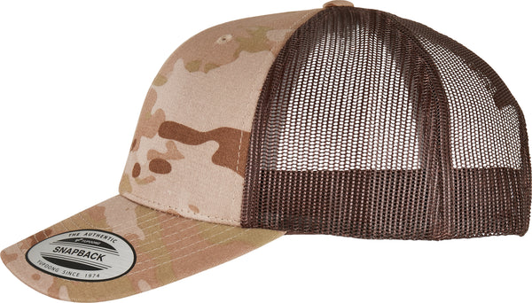 Casquette retro trucker multicam