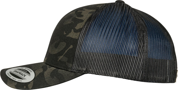 Casquette retro trucker multicam