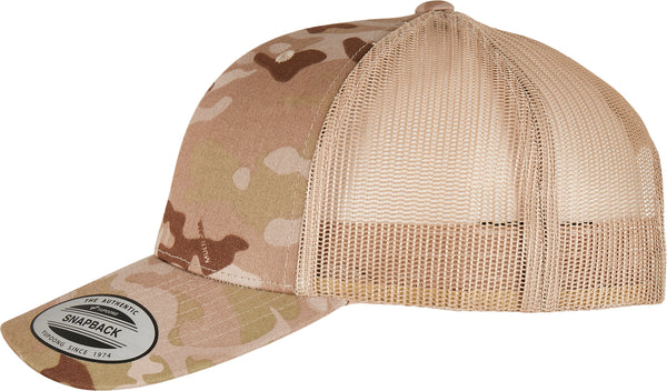 Casquette retro trucker multicam