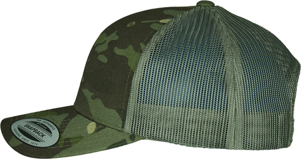 Casquette retro trucker multicam