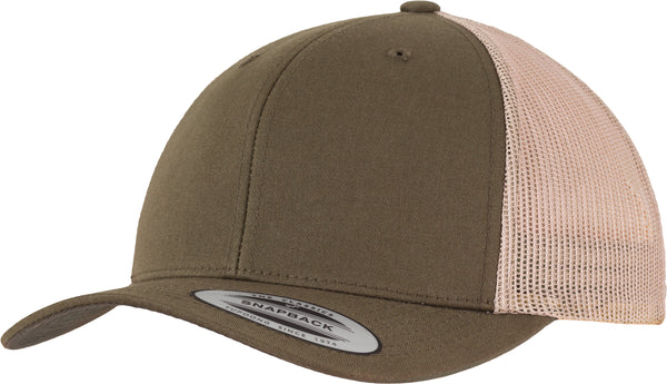 Casquette retro trucker bicolore