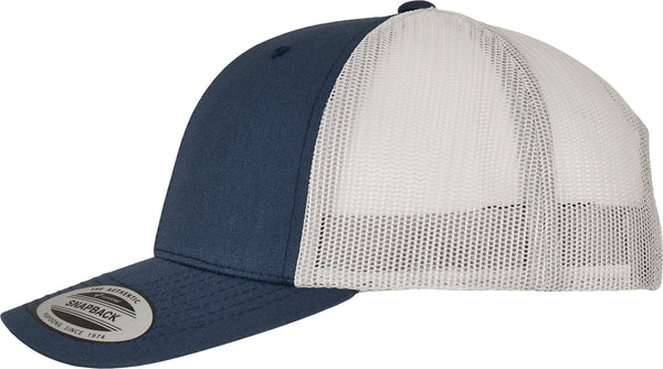 Casquette retro trucker bicolore