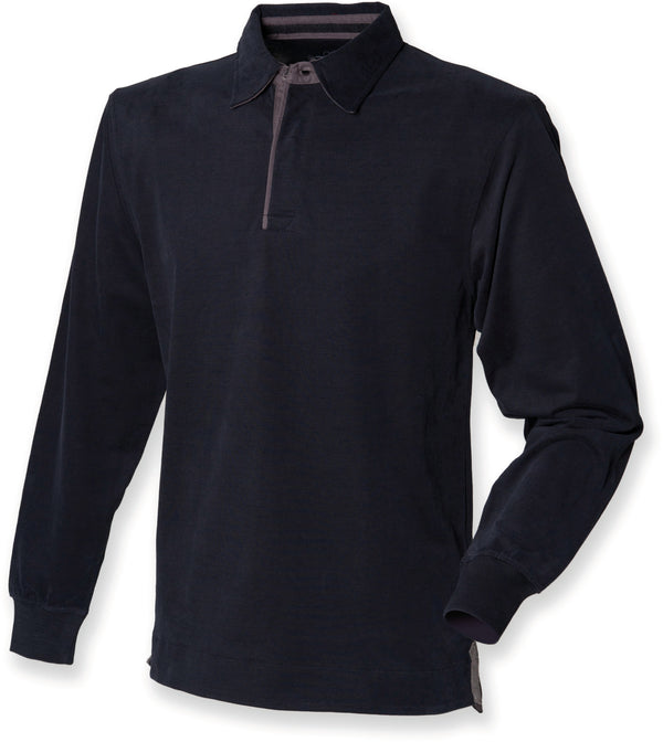 RUGBY-POLOSHIRT MET LANGE MOUWEN