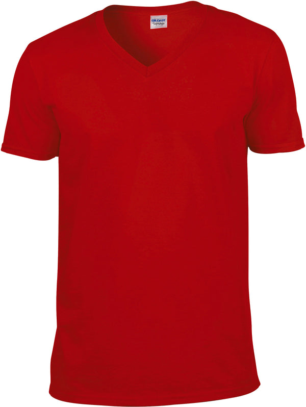 T-SHIRT HOMME COL V SOFTSTYLE