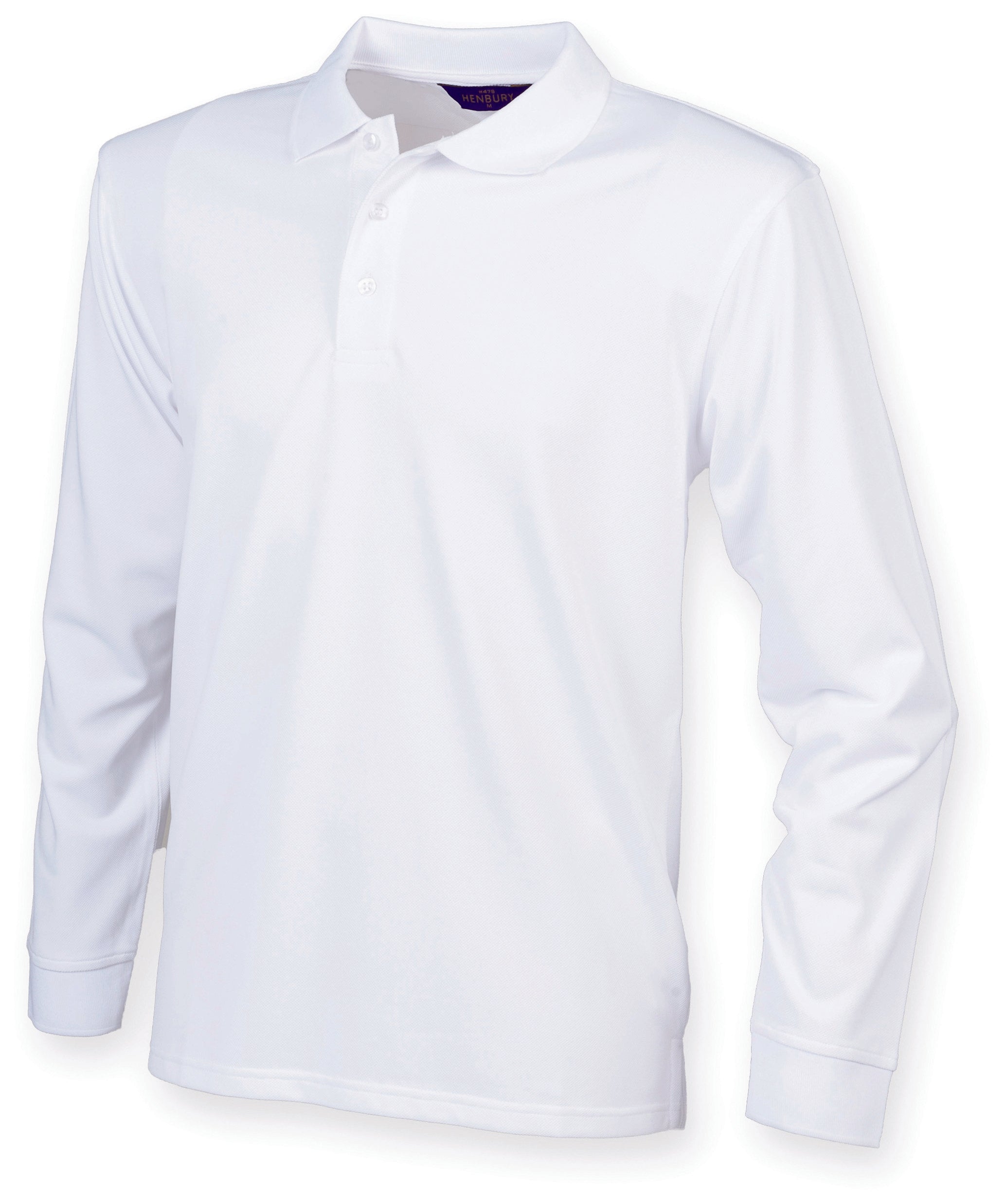Uniseks Cool Plus-poloshirt met lange mouwen