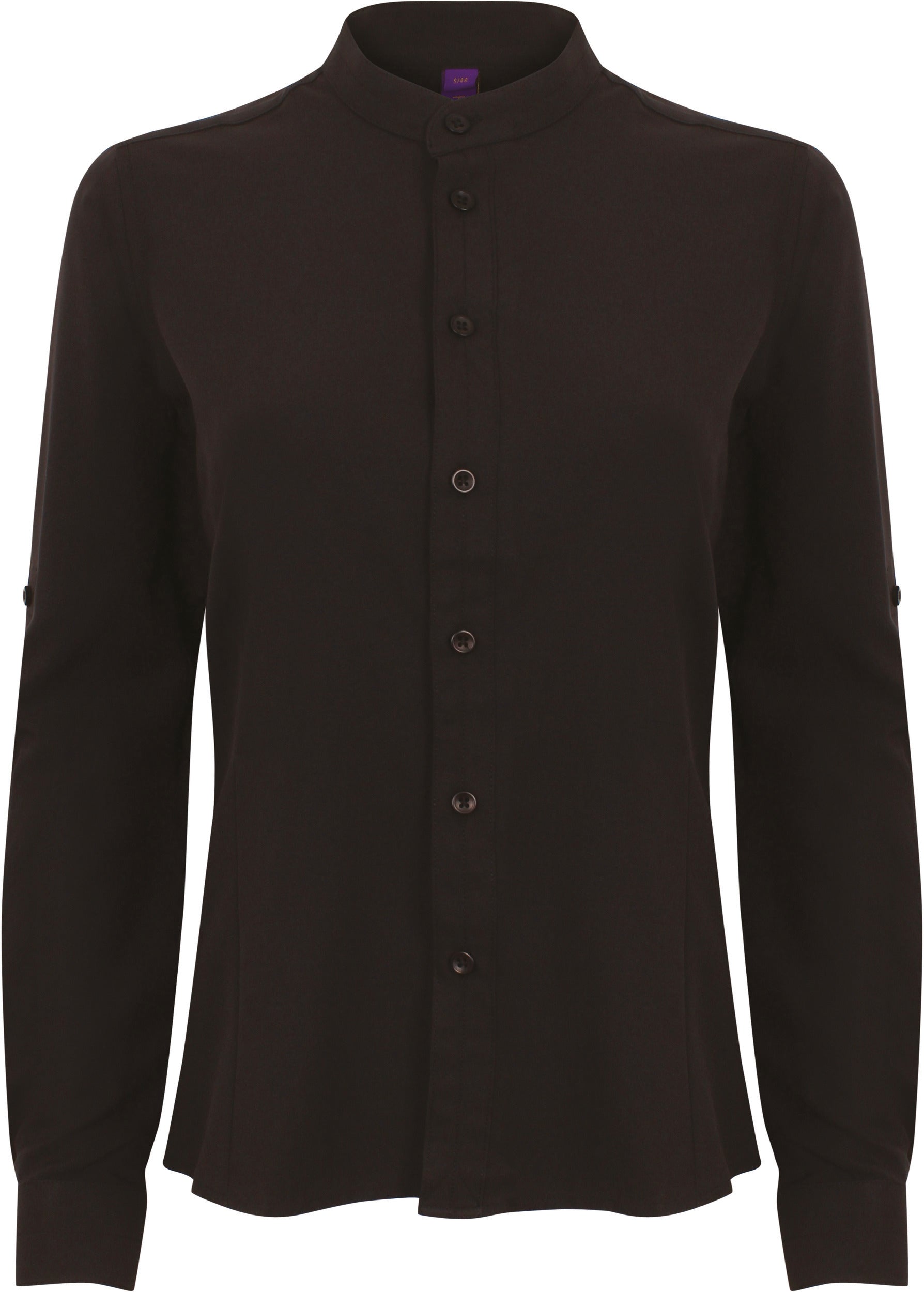 Women's Mao collar shirt