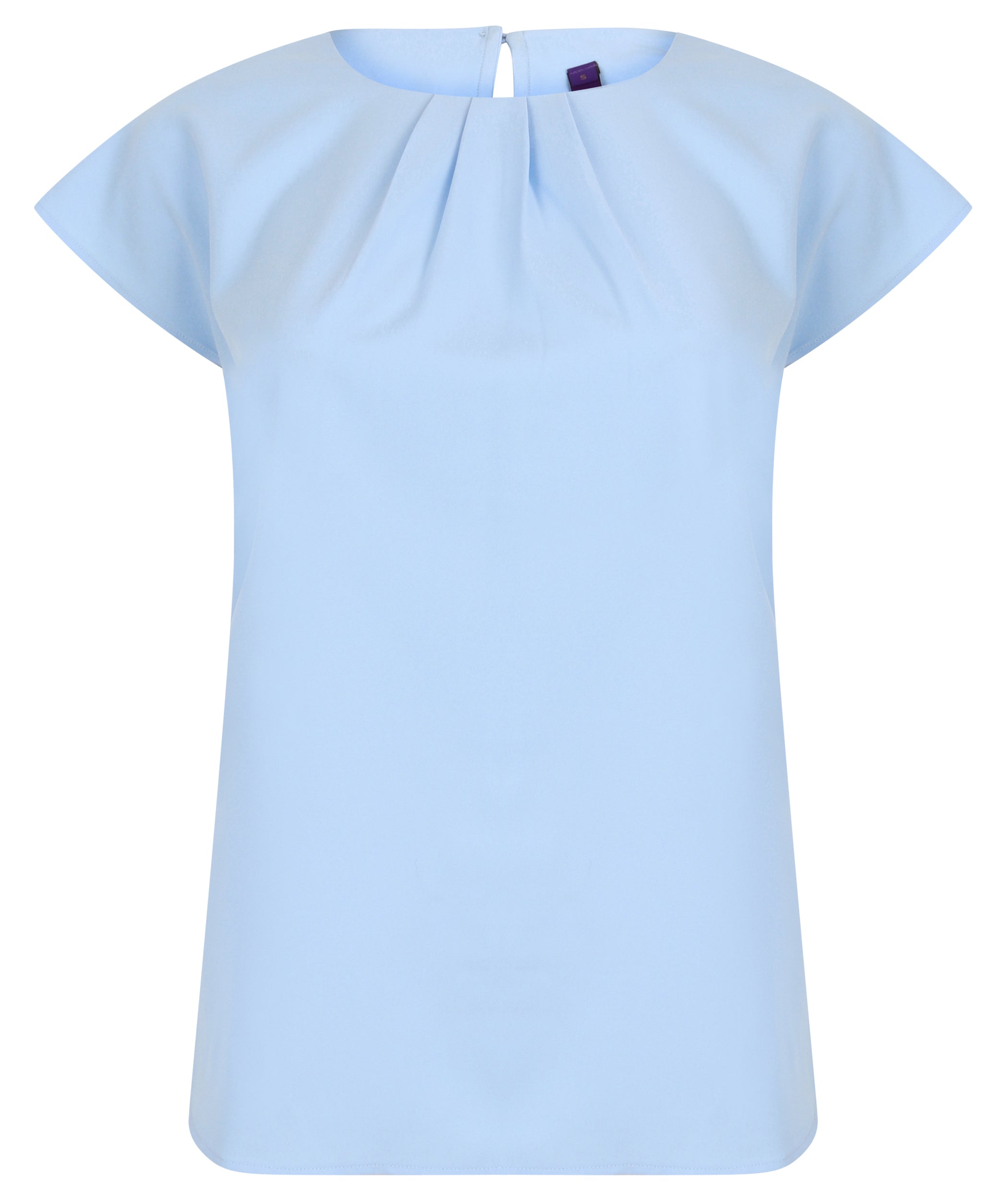 Women's pleated collar top