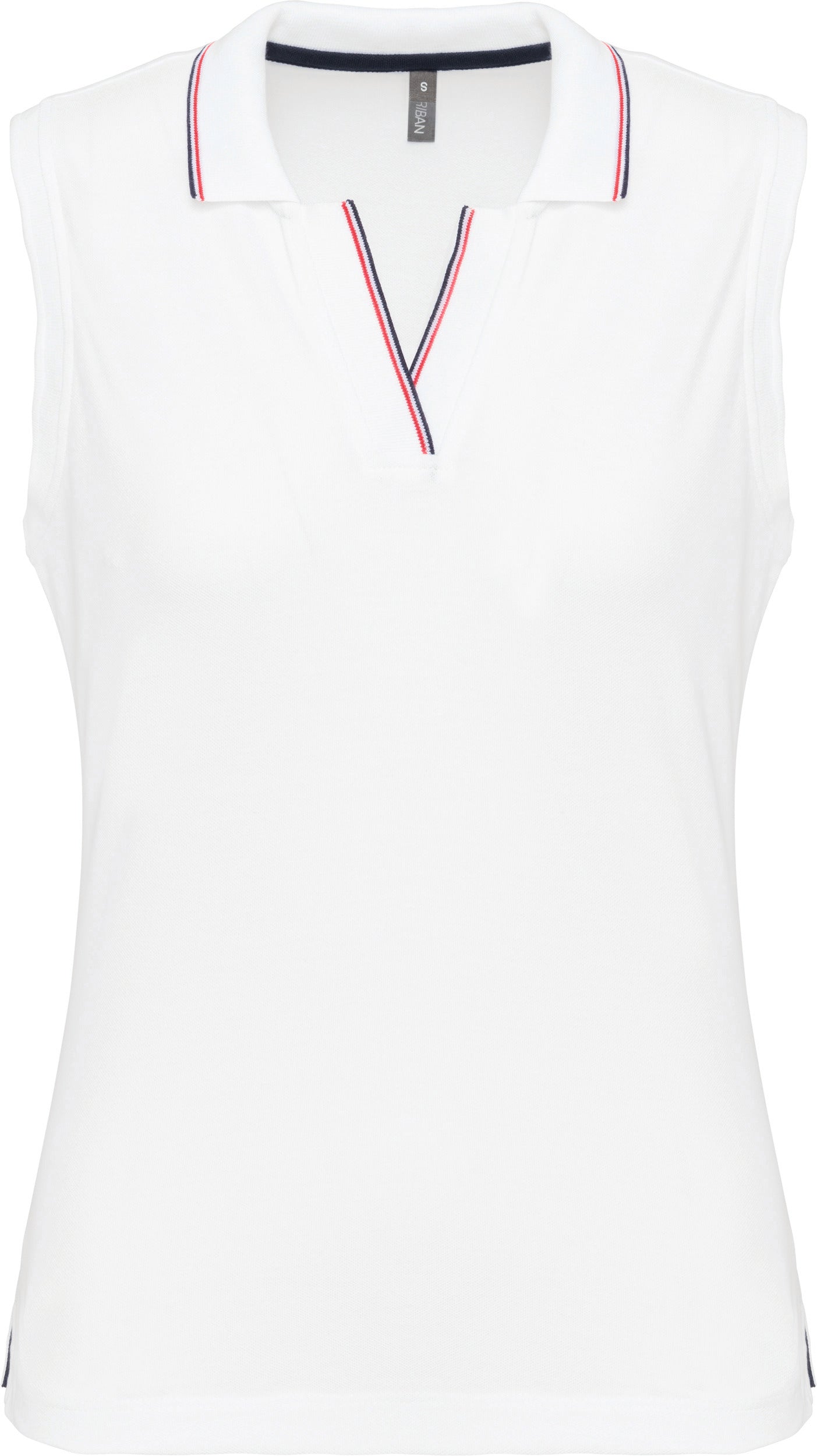 Polo sans manches femme