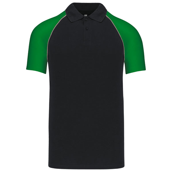 Short-sleeved baseball polo shirt