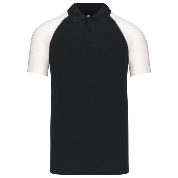 Short-sleeved baseball polo shirt