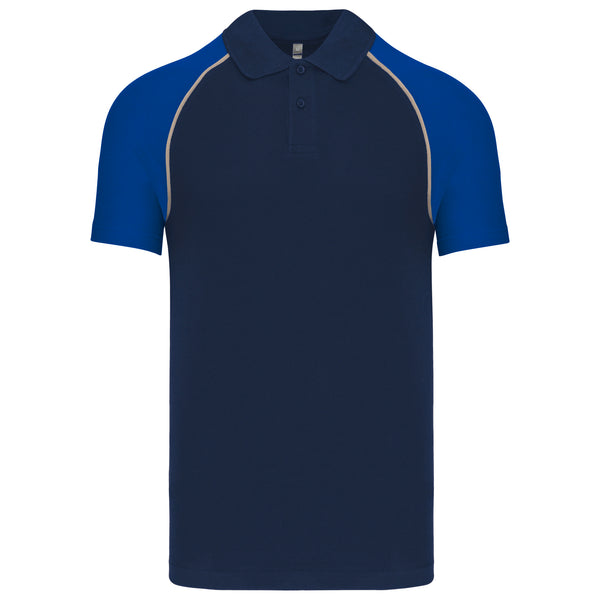 Short-sleeved baseball polo shirt