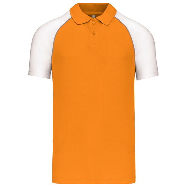 Short-sleeved baseball polo shirt