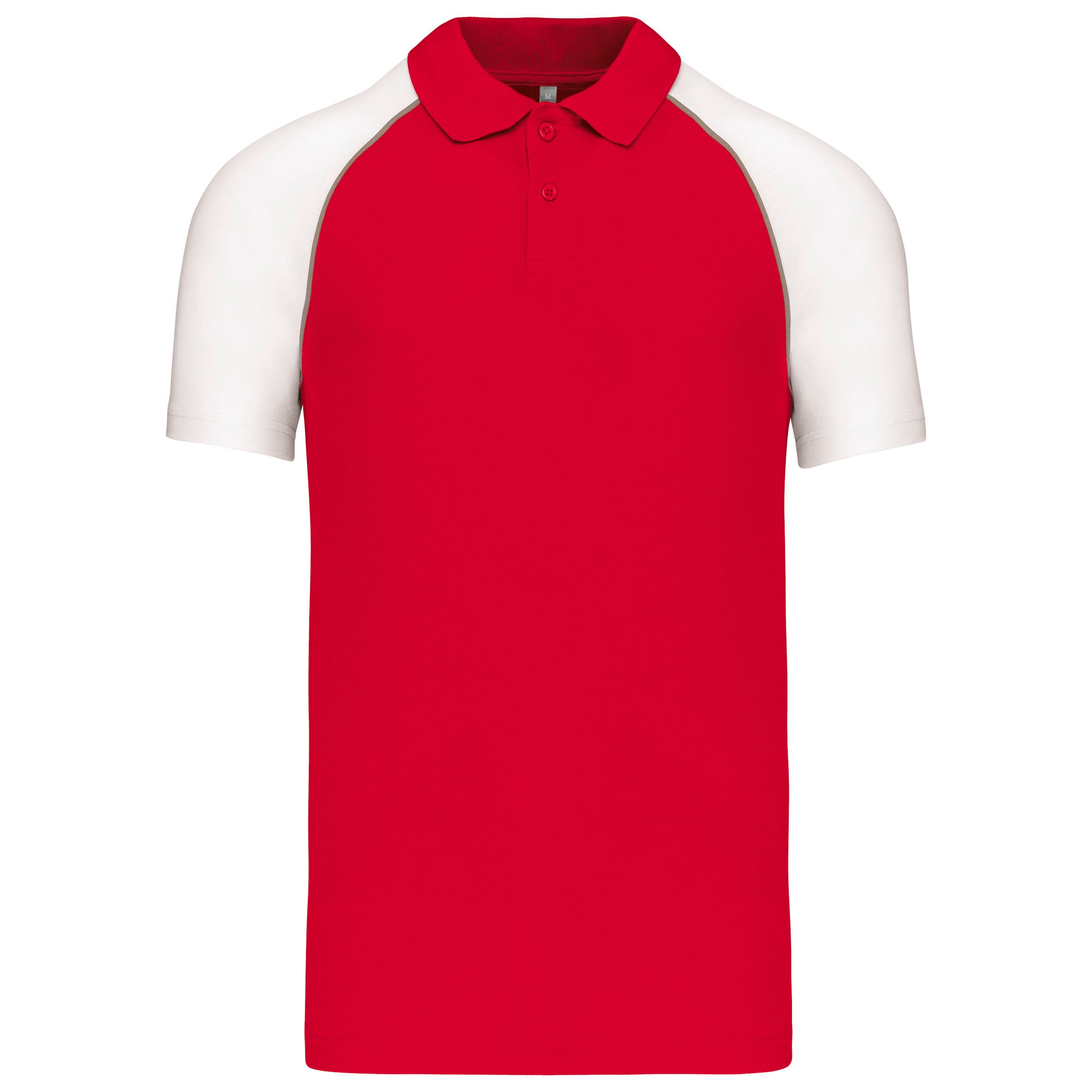 Short-sleeved baseball polo shirt