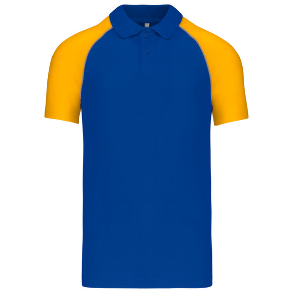 Short-sleeved baseball polo shirt