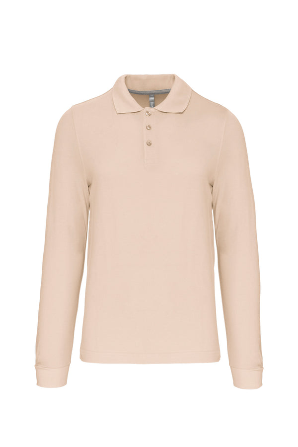 Men's long-sleeved polo shirt