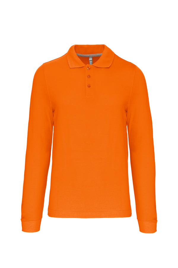 Men's long-sleeved polo shirt