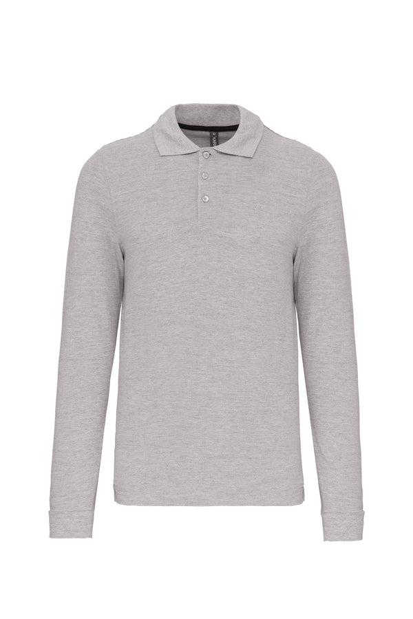 Men's long-sleeved polo shirt