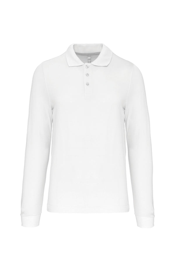 Men's long-sleeved polo shirt