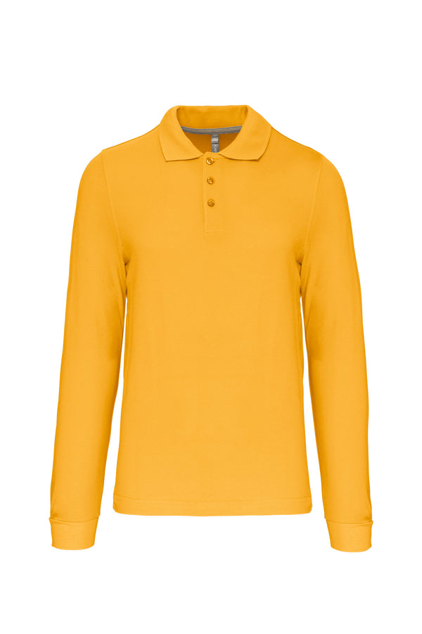 Men's long-sleeved polo shirt