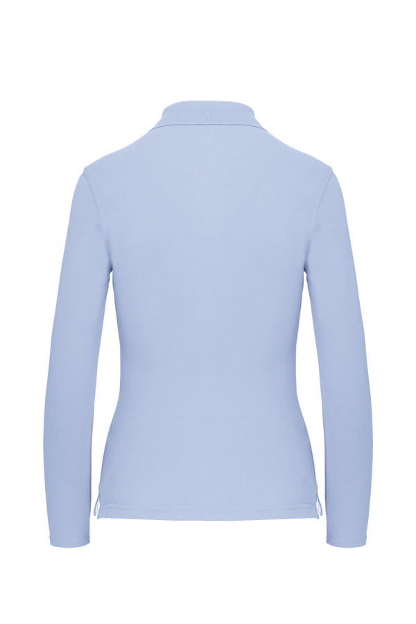 Women's long-sleeved polo shirt