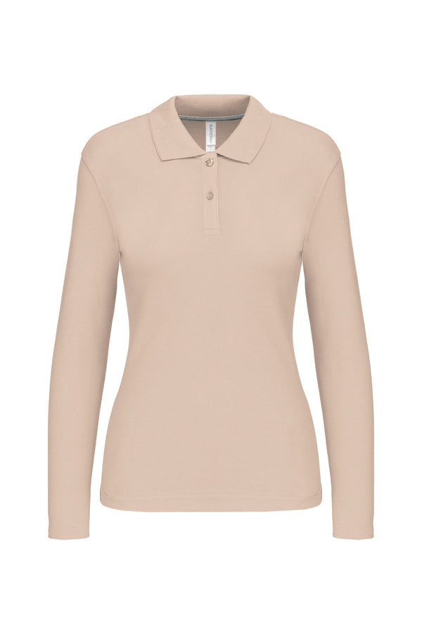 Polo manches longues femme