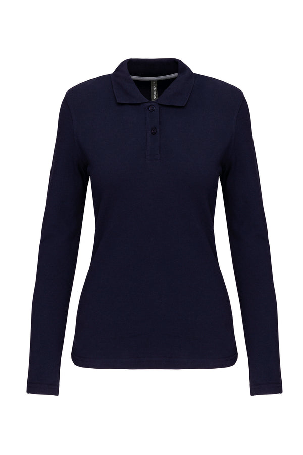 Polo manches longues femme