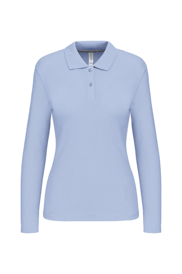 Polo manches longues femme