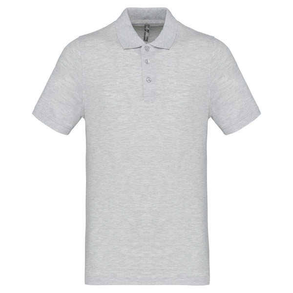 Herenpolo van piqué met korte mouwen