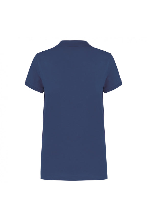 Women's short-sleeved piqué polo shirt