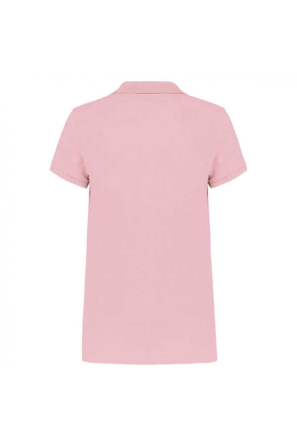 Women's short-sleeved piqué polo shirt