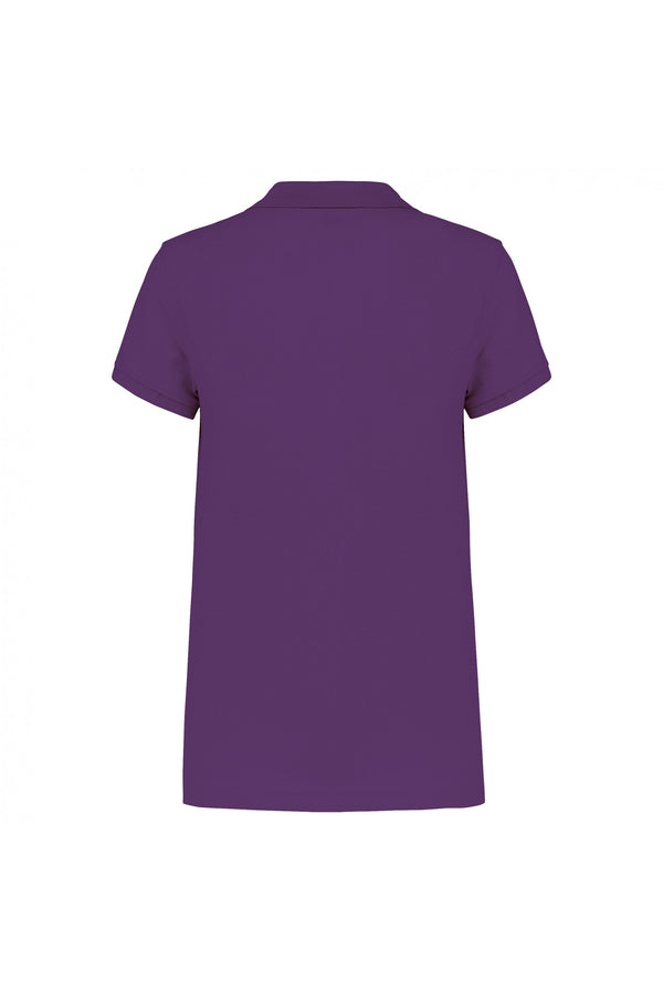 Women's short-sleeved piqué polo shirt