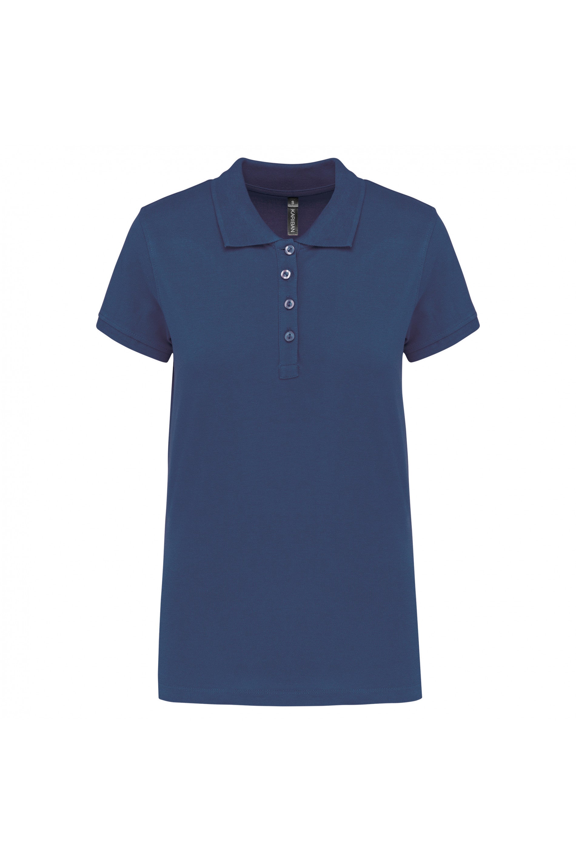 Polo piqué manches courtes femme