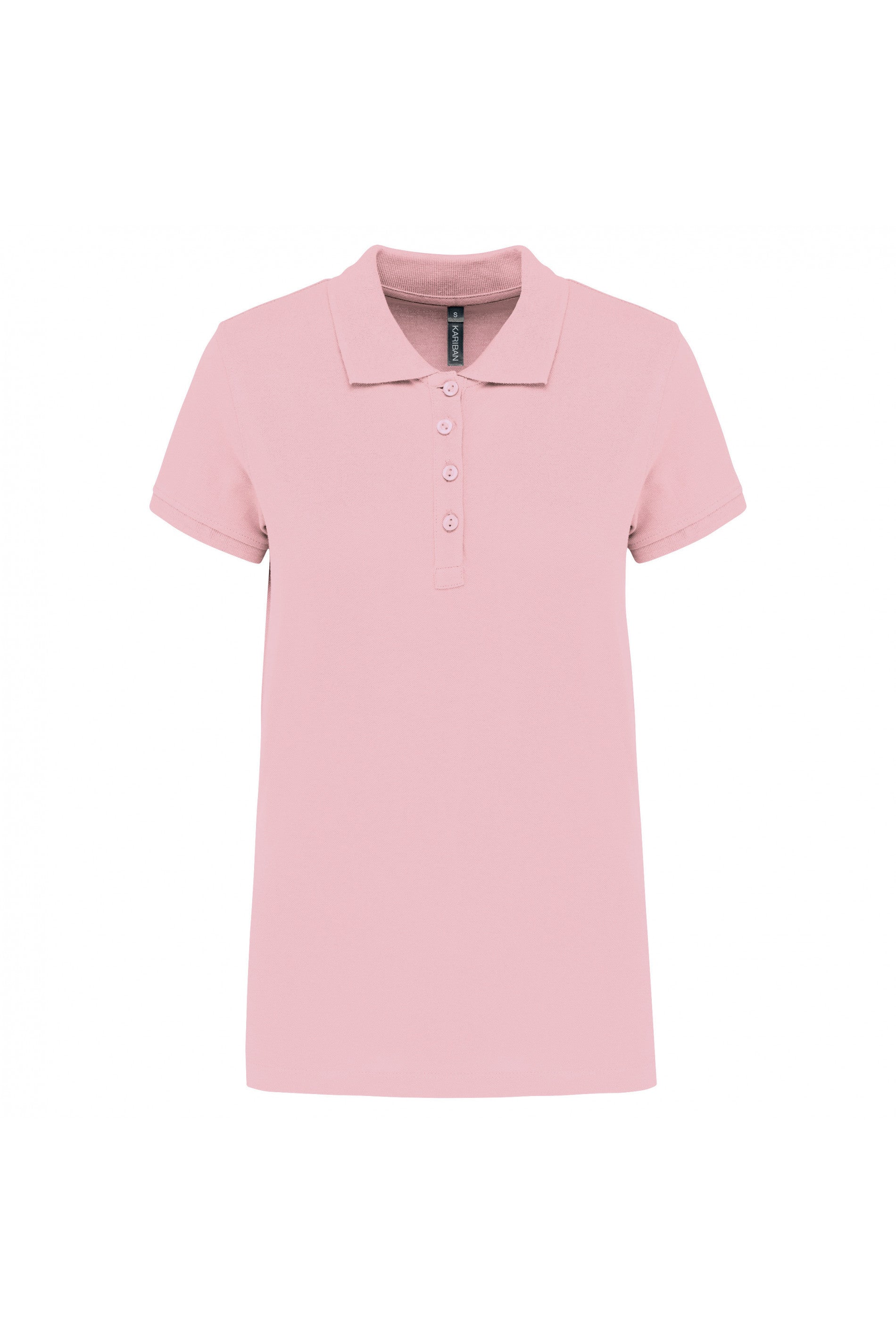 Polo piqué manches courtes femme