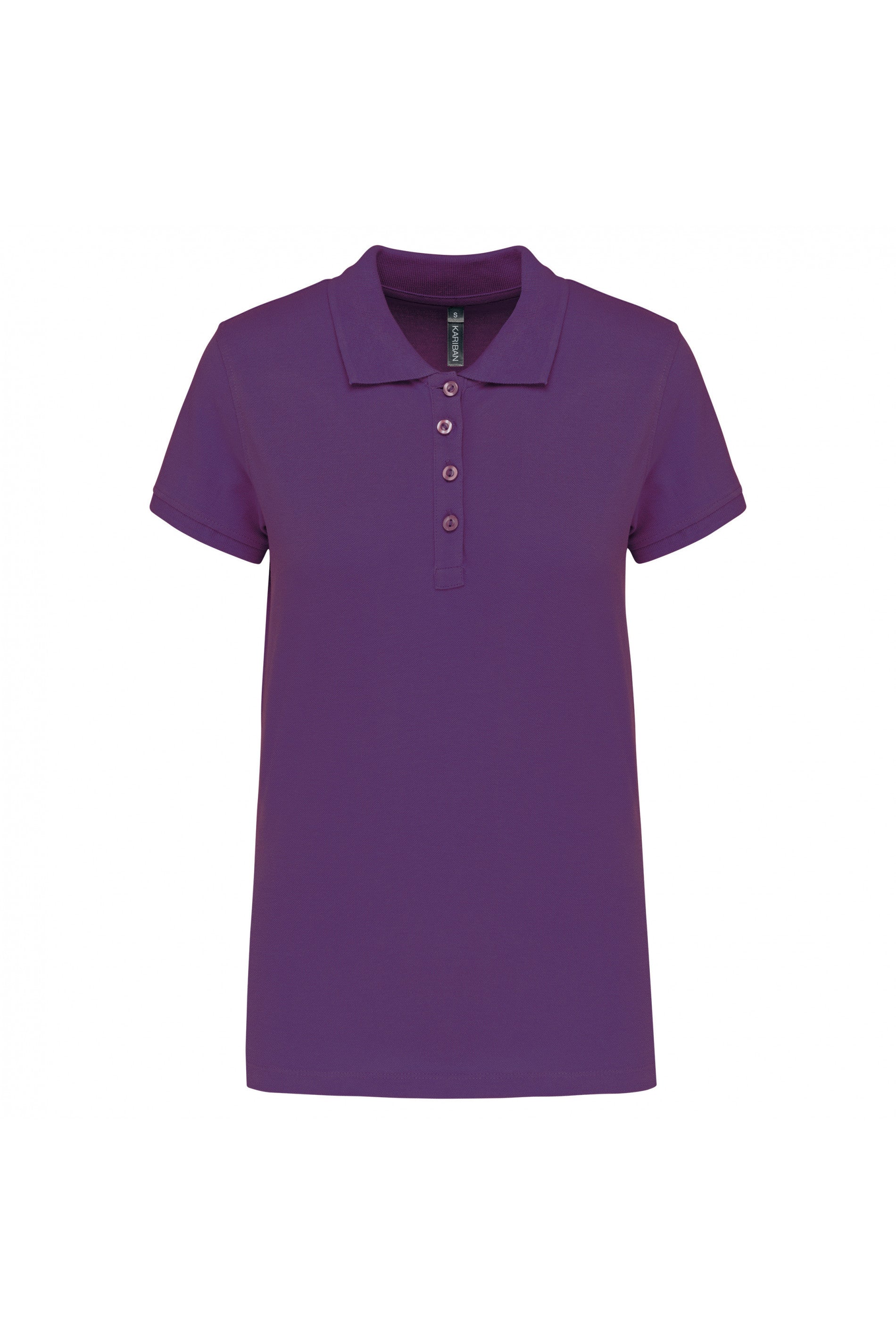 Polo piqué manches courtes femme