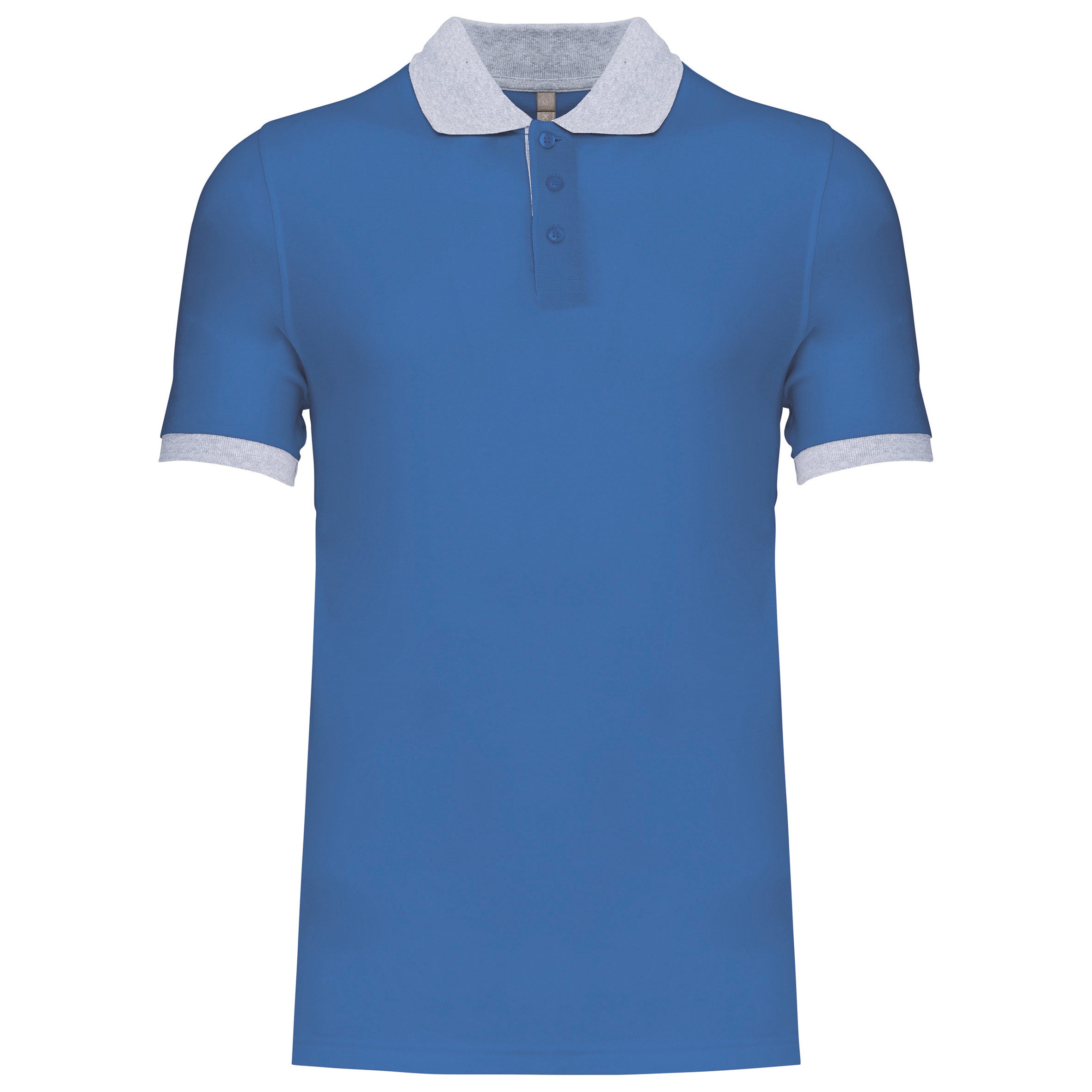 Polo piqué bicolore homme