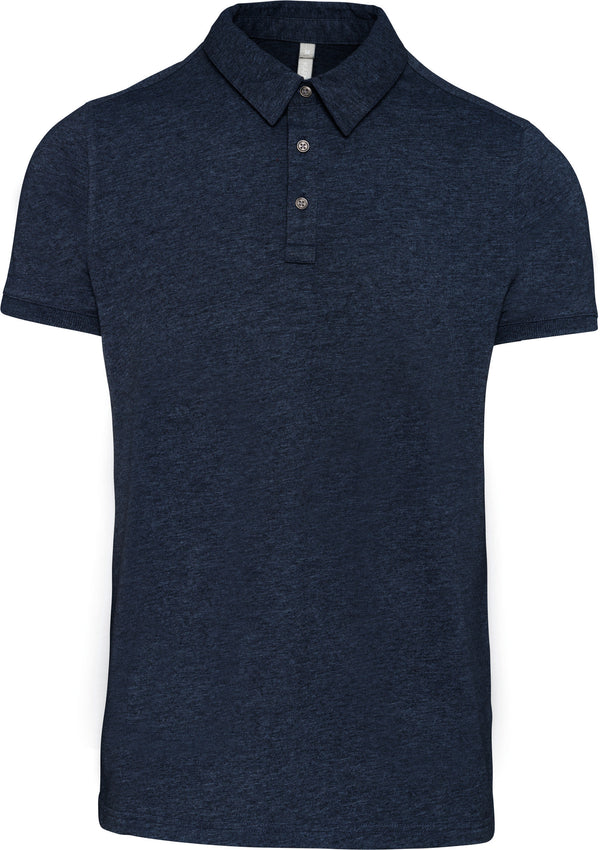 Men's short-sleeved jersey polo shirt