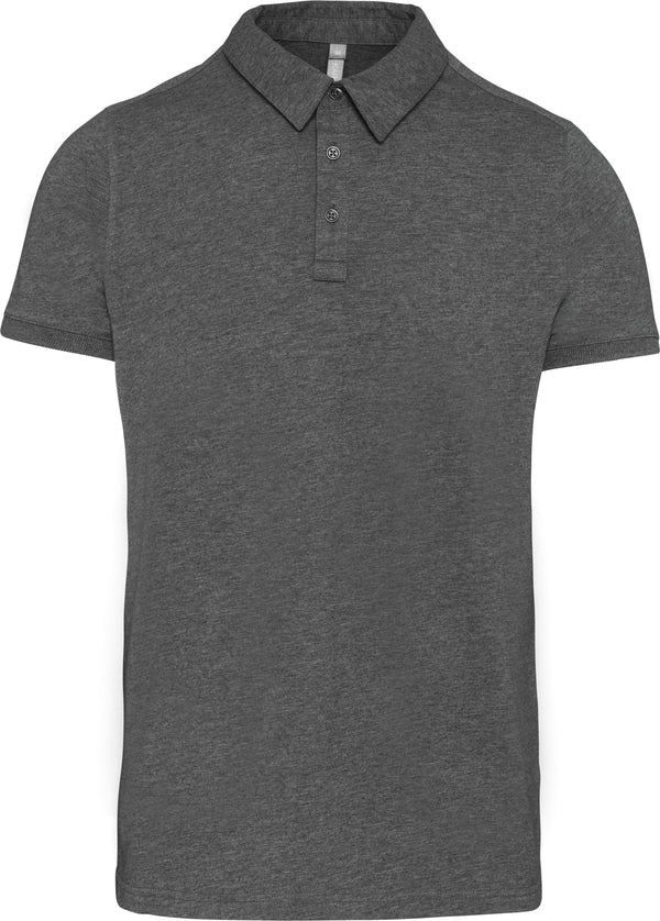 Men's short-sleeved jersey polo shirt