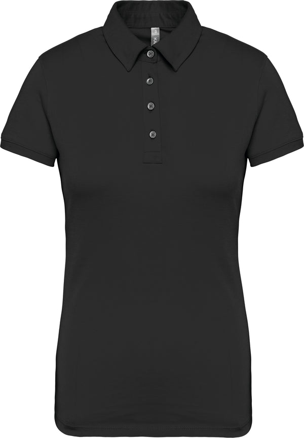 Polo jersey manches courtes femme