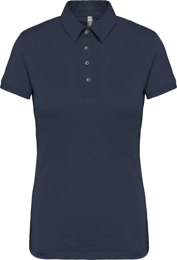 Polo jersey manches courtes femme