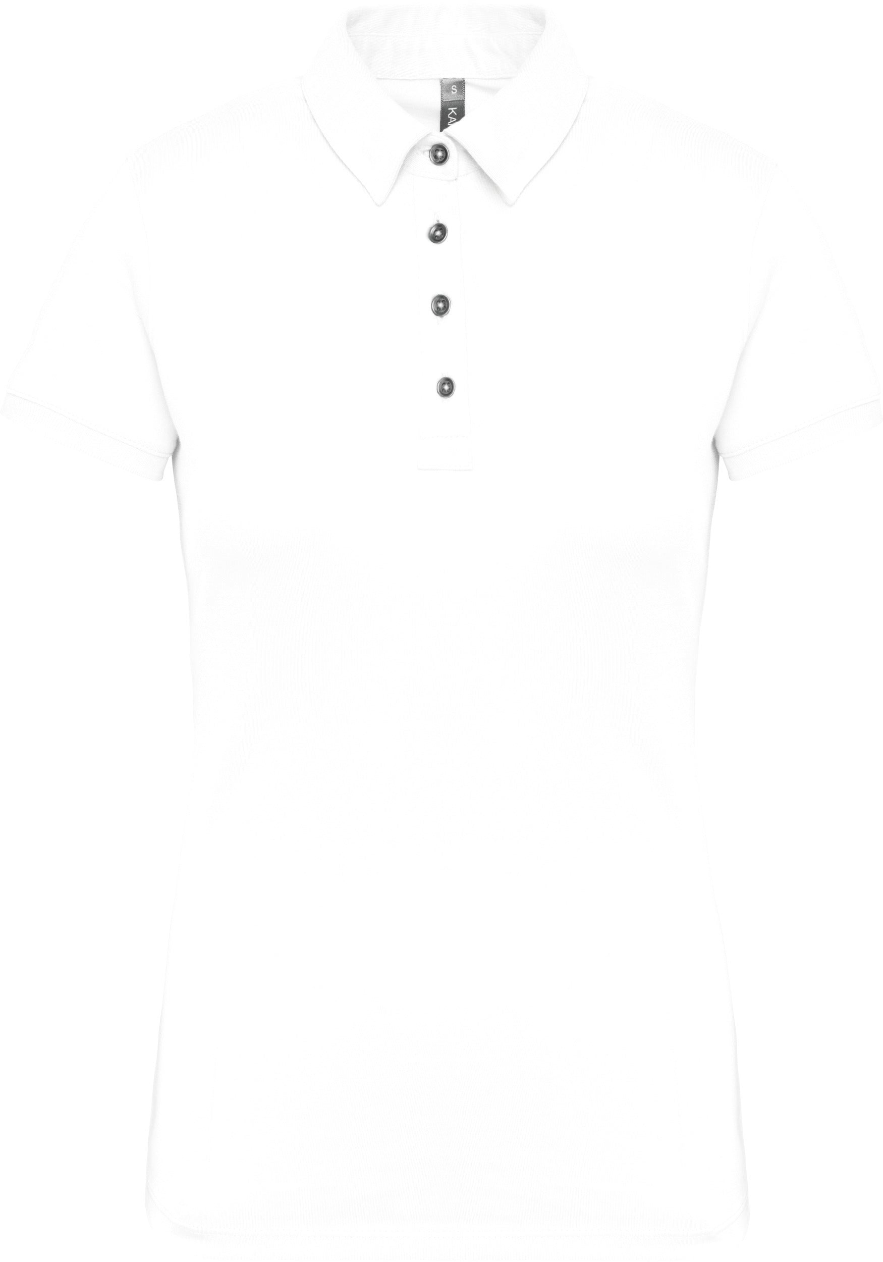 Polo jersey manches courtes femme
