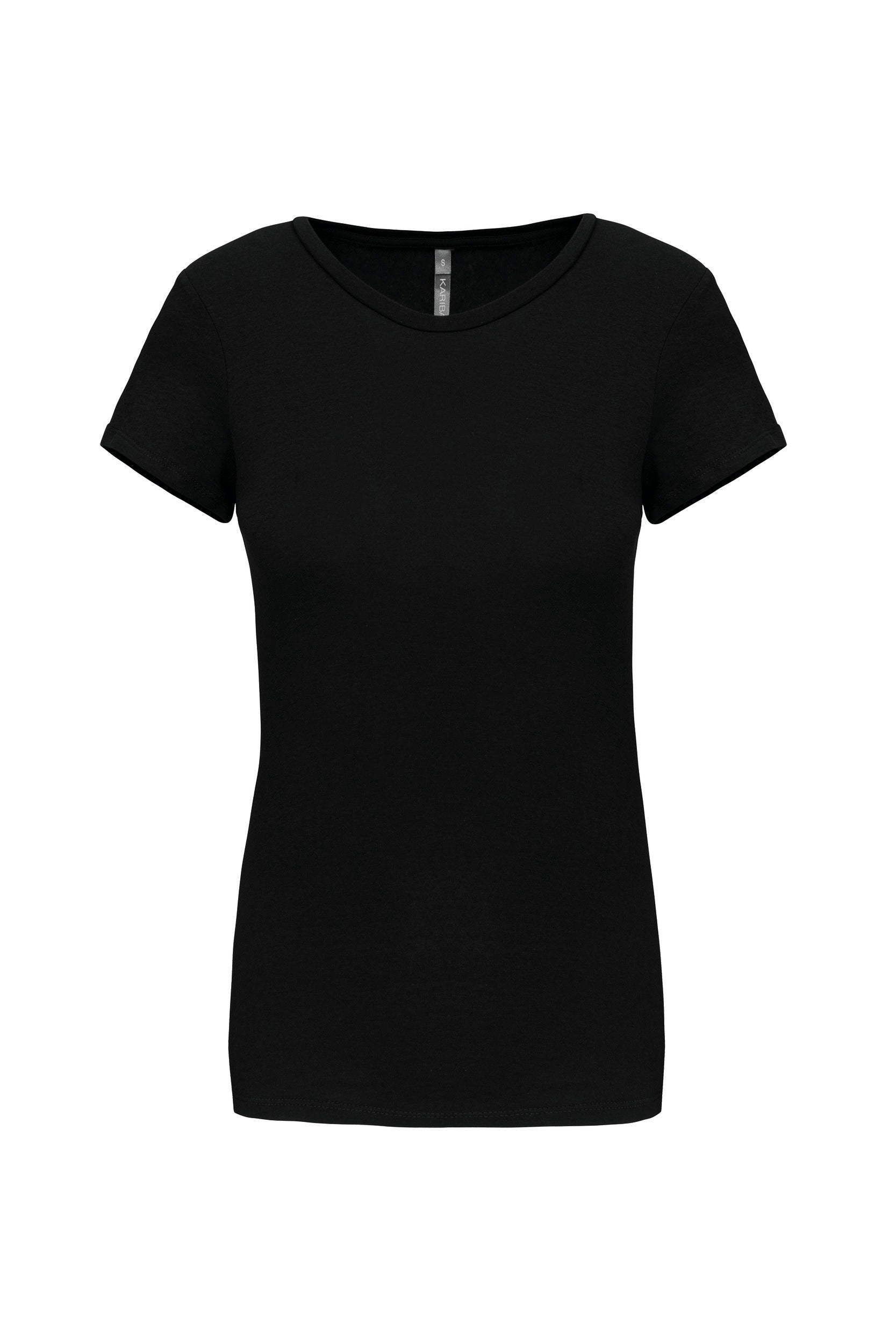Dames T-shirt met korte mouwen en ronde hals