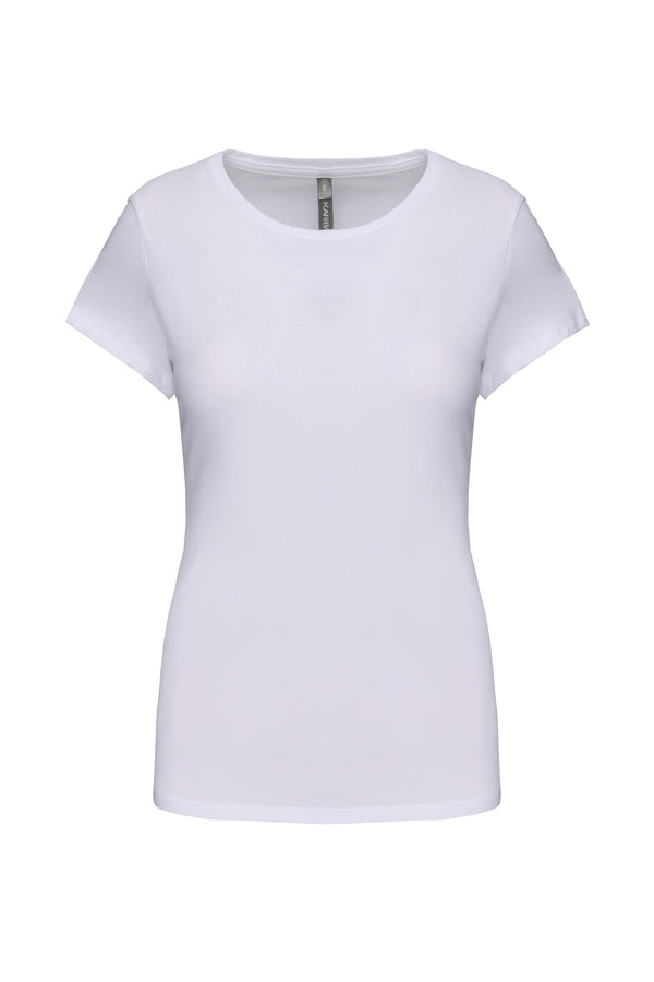 T-shirt col rond manches courtes femme