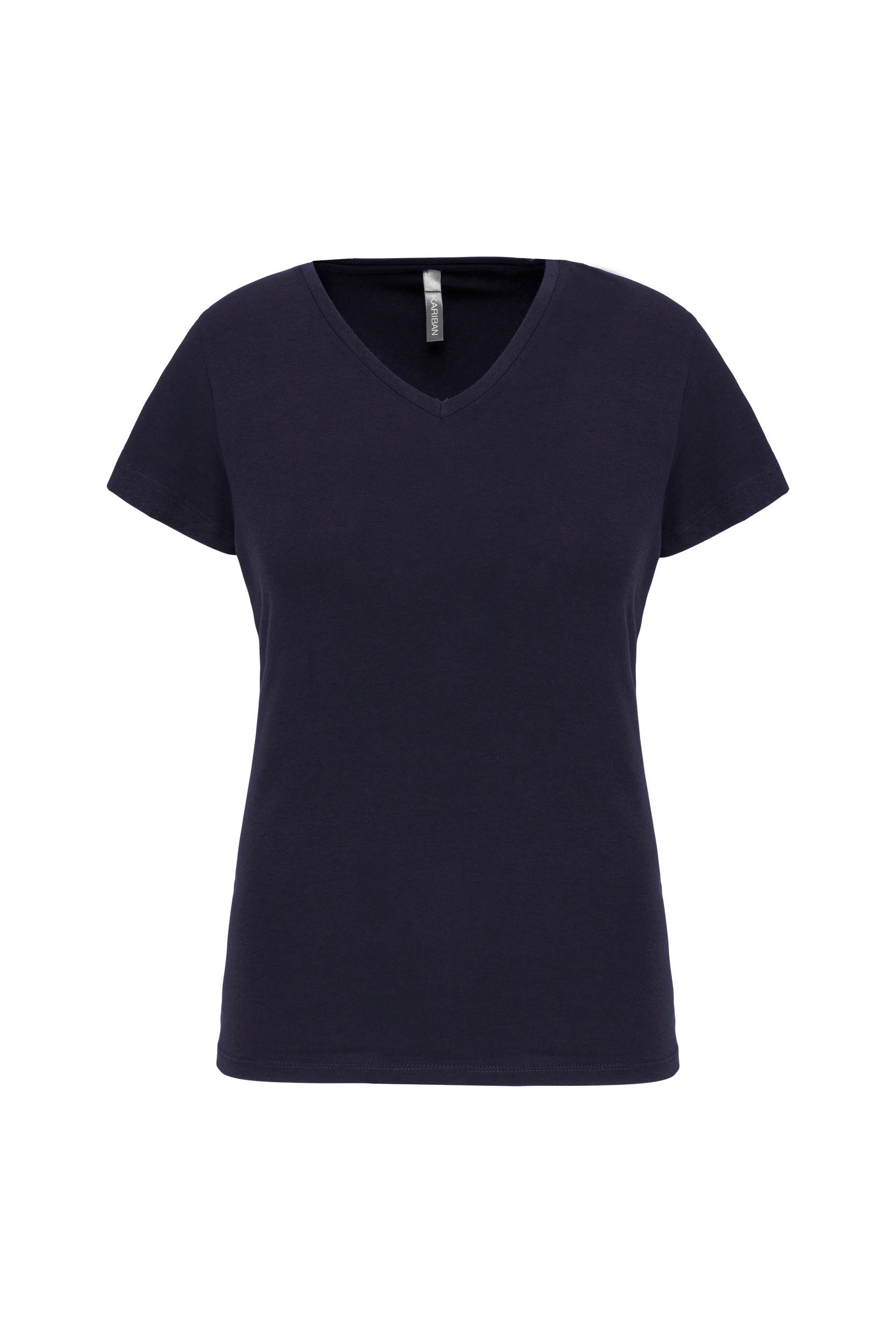 T-shirt col V manches courtes femme