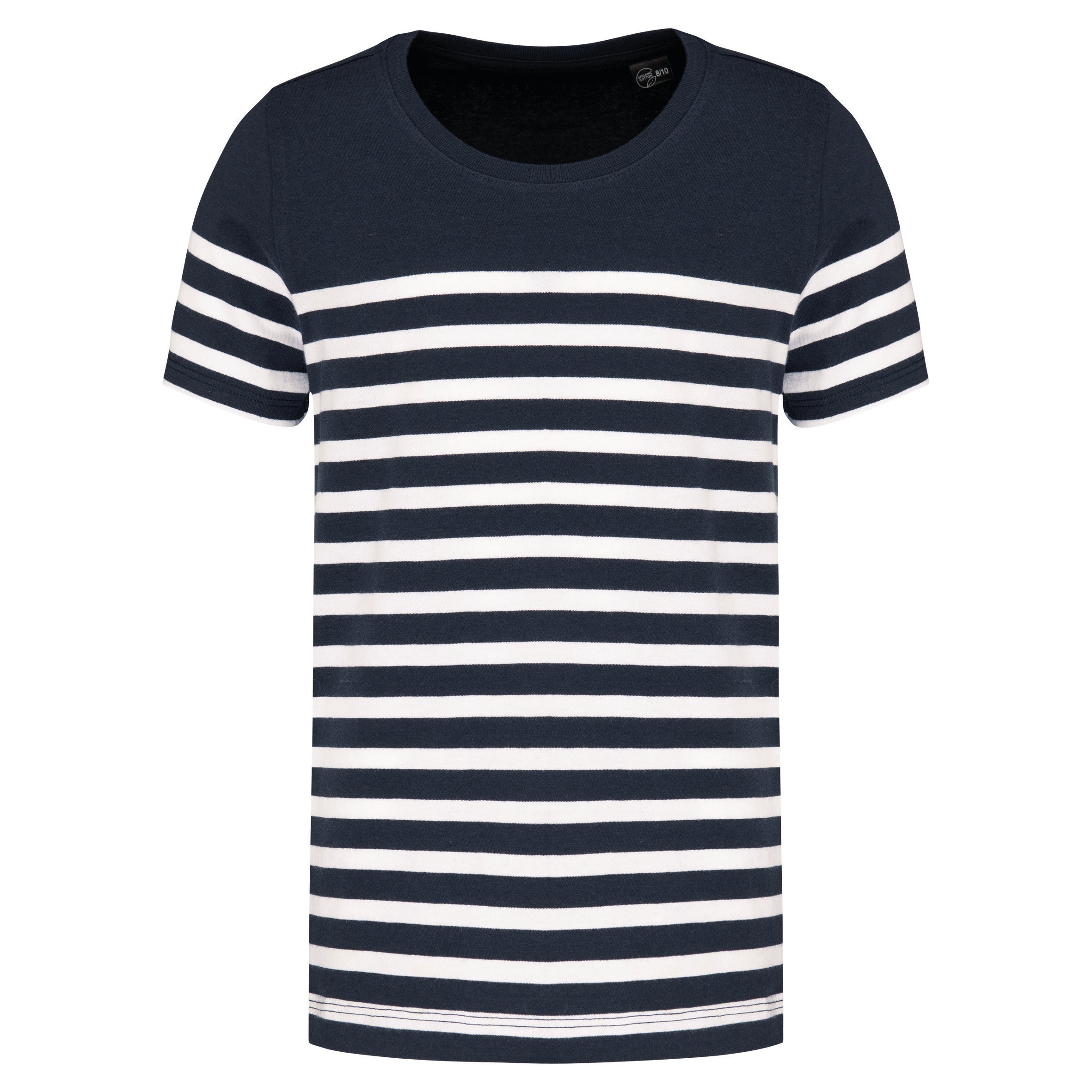 Biologisch zeemans-T-shirt met ronde hals voor kinderen