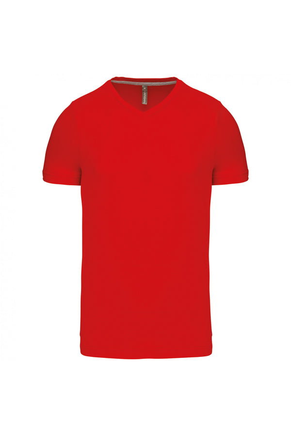 Short-sleeved V-neck T-shirt