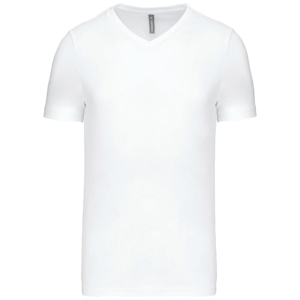 T-shirt col V manches courtes