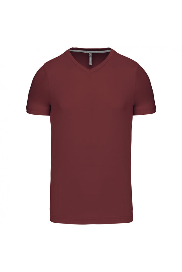Short-sleeved V-neck T-shirt