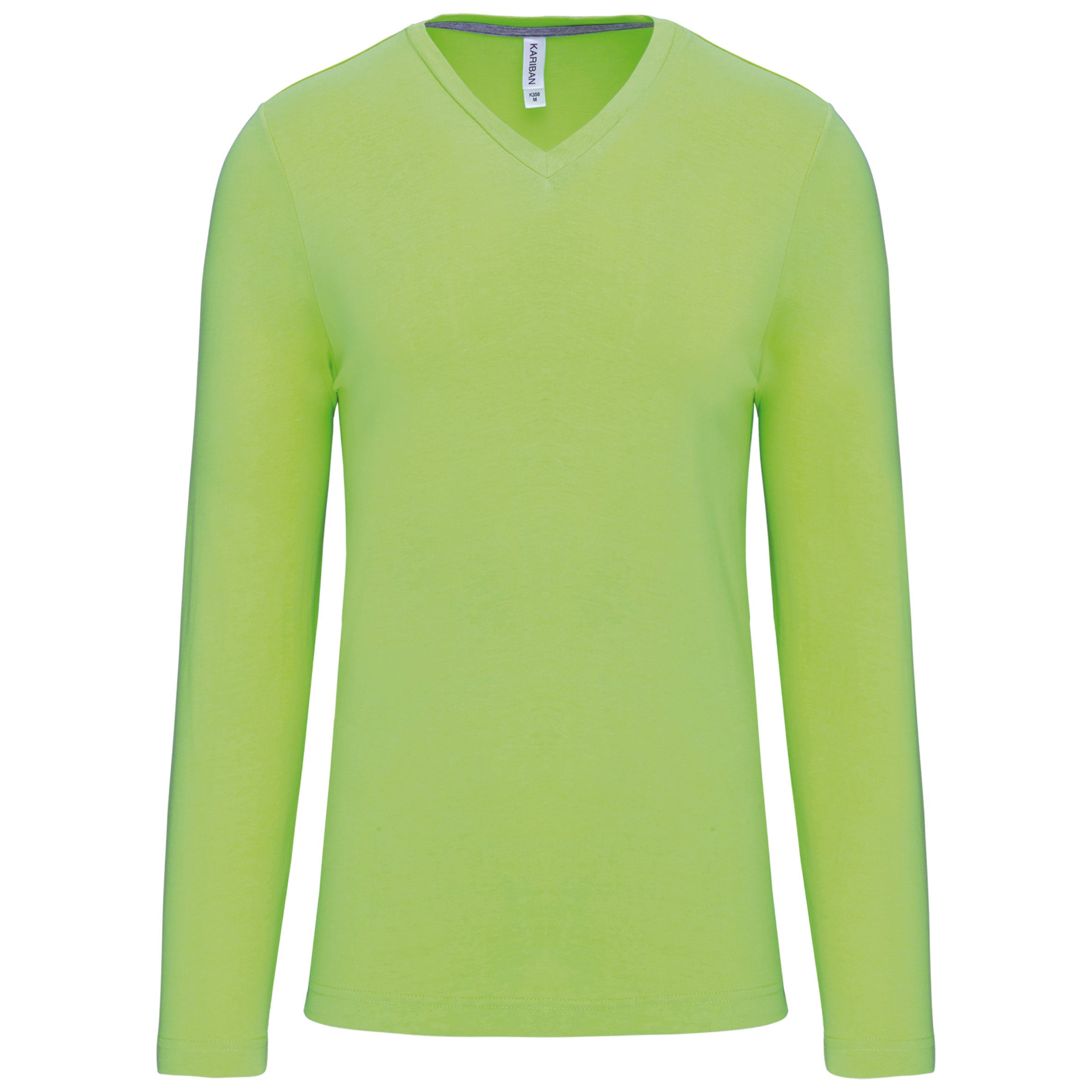 T-shirt col V manches longues