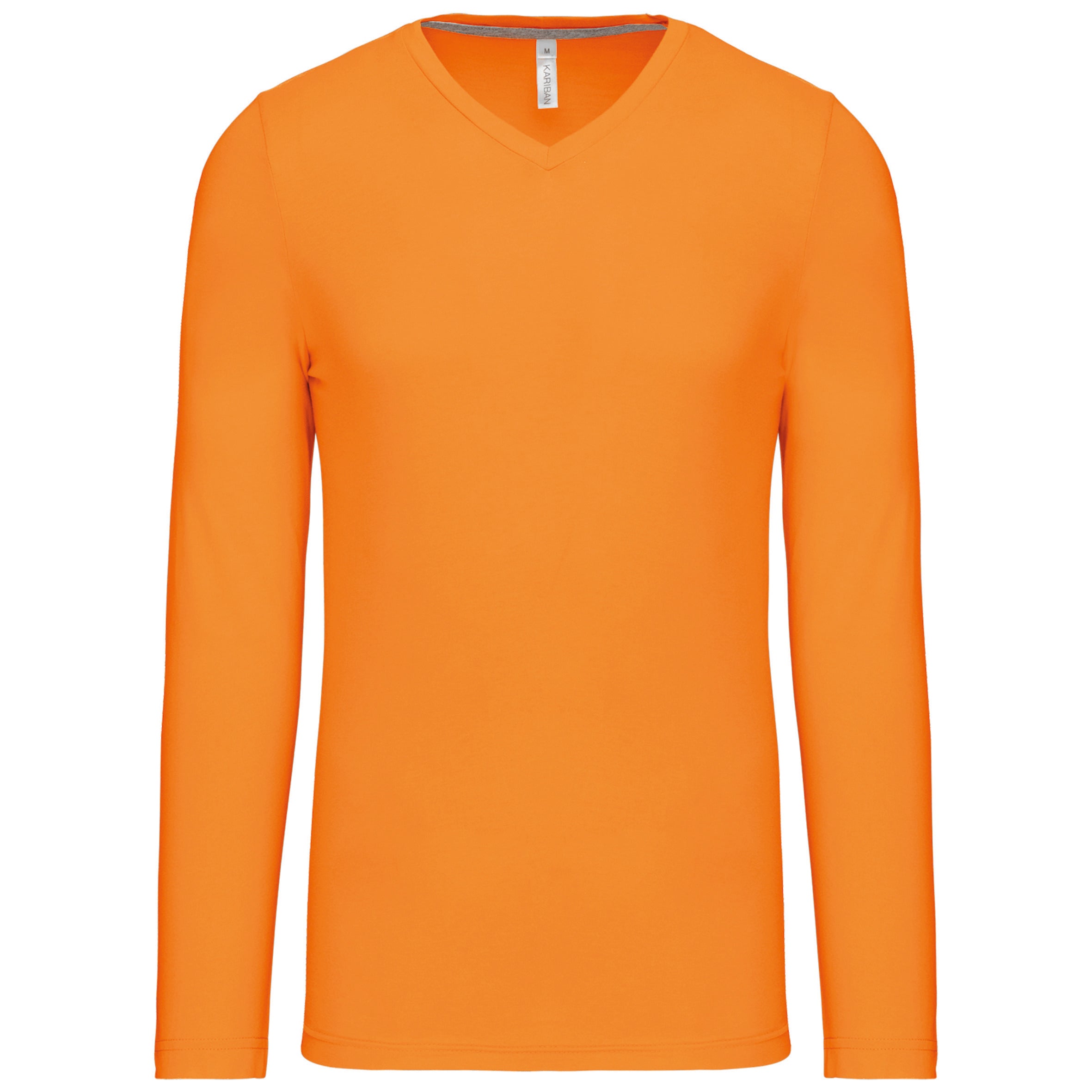 T-shirt col V manches longues